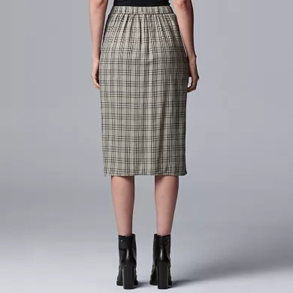 Vera Wang Rouched Midi Fit Skirt (L) - Picture 2 of 11